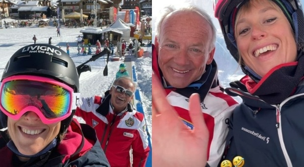 Federica Pellegrini impara a sciare: «Parto dal livello sotto zero ma sono ottimista». Pioggia di commenti: «Ce la farai»