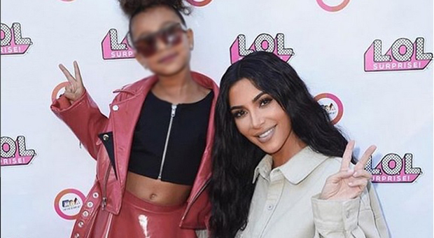 North West e la mamma Kim Kardashian (Instagram)