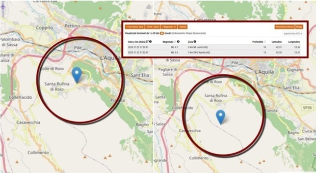 Terremoto a L'Aquila, scossa di magnitudo 3.7: attimi di paura in strada e nelle case