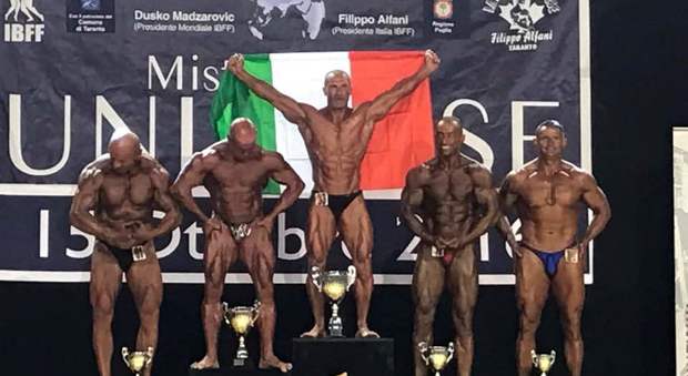 Campione del mondo di body building: festeggiato nella sua Capaccio dopo il trionfo