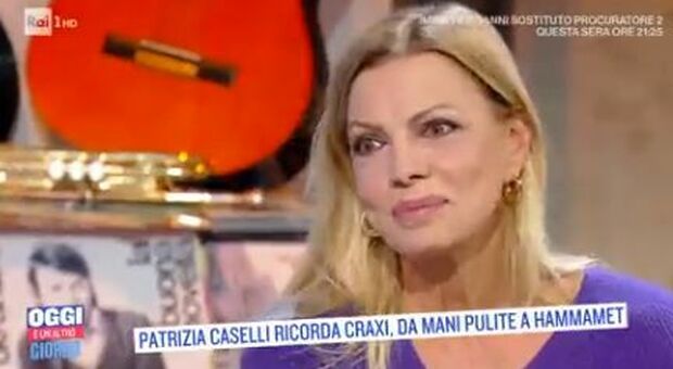 Patrizia Caselli a Oggi è un altro giorno: «Il mio amore per Craxi è stato autentico, per lui rinunciai a tutto»
