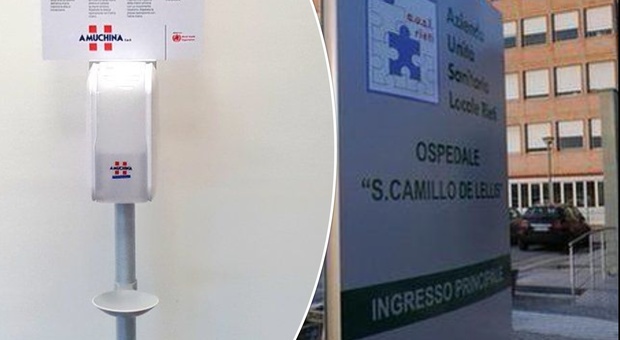 Coronavirus, all'ospedale di Rieti rubati 50 dispenser di gel igienizzante