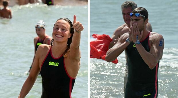 Europei nuoto, Acerenza vince medaglia d'oro nei 10 km acque libere, argento per Taddeucci. Paltrinieri settimo