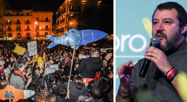 Sfida di Salvini alle Sardine: le nostre piazze anti-tasse mentre loro sfilano a Roma