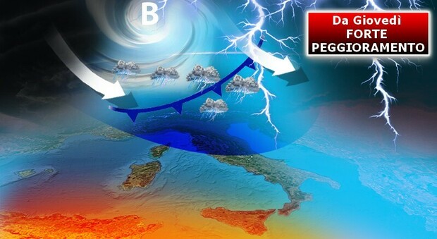 Meteo, le previsioni: da giovedì tornano maltempo e nubifragi