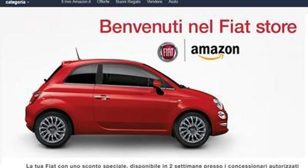 Fiat, ora l'auto si compra su Amazon: così si può risparmiare fino al 28%
