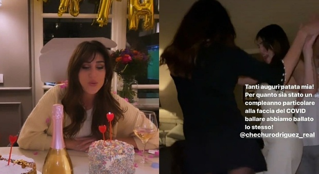 Belen, torta e balli sexy per il compleanno di Cecilia. Fan furiosi: «È vietato, te ne freghi del Covid». Lei reagisce così