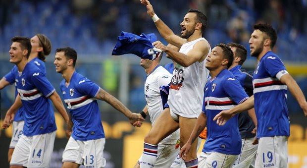 Clamorosa rimonta della Sampdoria:3-2 al Sassuolo. Sotto di due reti in 7' ribalta il risultato