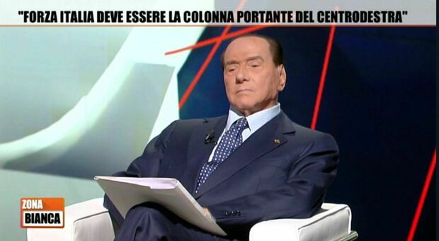 Silvio Berlusconi a Zona Bianca
