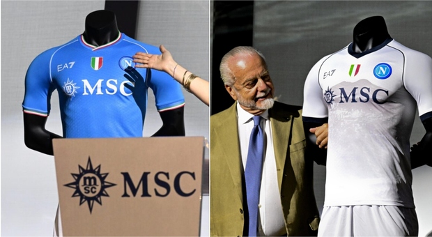 Nuova maglia Napoli calcio, presentate le due divise casa e trasferta. Sulla seconda c'è il Vesuvio