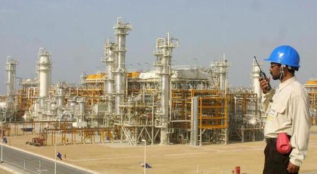 Un impianto di produzione del gas in Iran