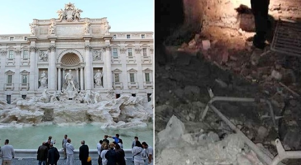 Scoperta "discarica" sotto fontana di Trevi: calcinacci e vernice tra i resti archeologici