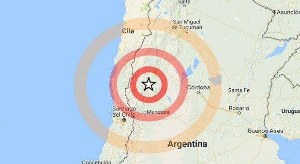 Terremoto, forte scossa in Argentina di magnitudo 6