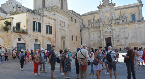 Turisti a Lecce