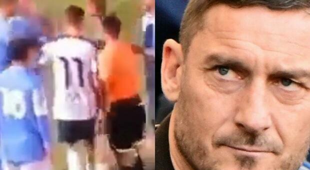 Francesco Totti, scintille contro la Lazio nella finale di calcio a 8: rissa davanti a 100 bambini