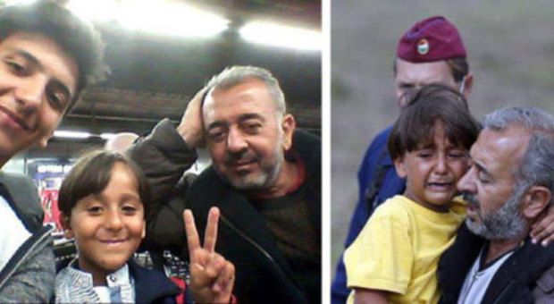 Osama e i figli "in piedi" dopo lo sgambetto: ecco il selfie