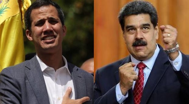 Juan Guaidò e Nicolas Maduro
