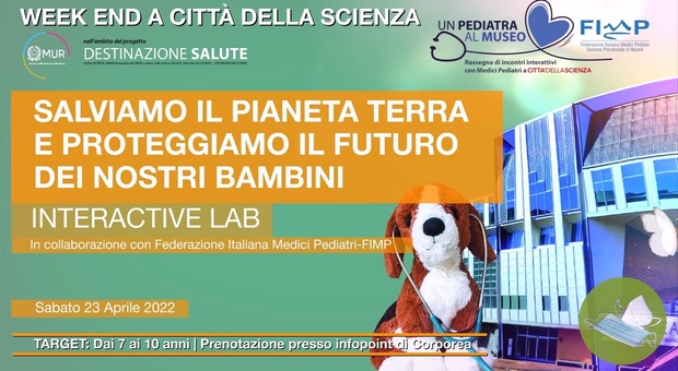 Città della Scienza, in occasione della Giornata della Terra laboratori speciali per i bambini