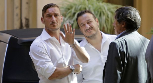 Francesco Totti con il fratello Riccardo