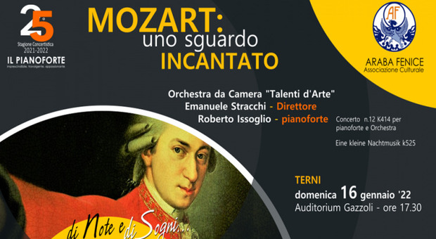 Terni, al Gazzoli l'omaggio a Mozart dell'associazione Araba Fenice