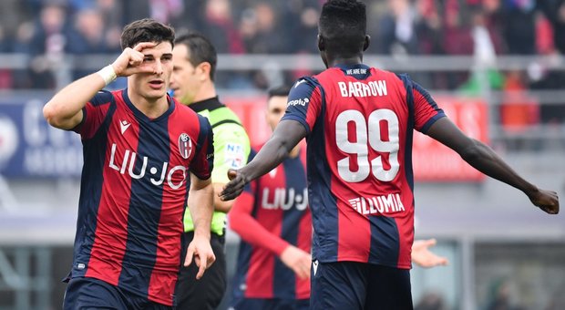 Il Bologna ribalta il Brescia (2-1): Bani goleador, festa per Mihajlovic
