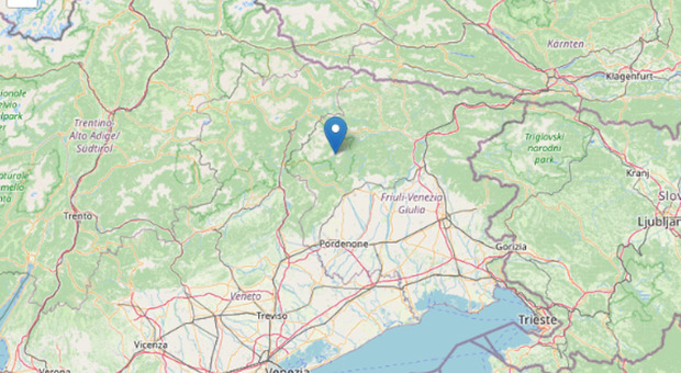Terremoto in Friuli, scossa di magnitudo 2.9 a Pordenone poco prima dell'alba
