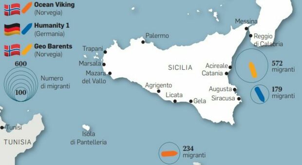 Tre navi Ong al largo della costa Sicilia: ecco qual è la situazione. Peggiorano le condizioni a bordo