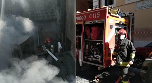 Roma, incendio in un appartamento del centro: donna muore tentando di sfuggire alle fiamme, grave il marito