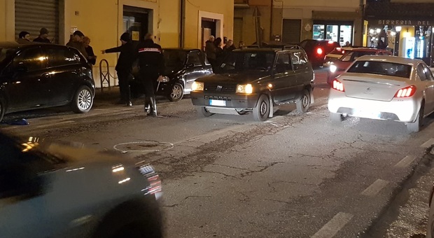 La zona dell'incidente stradale a San Severino