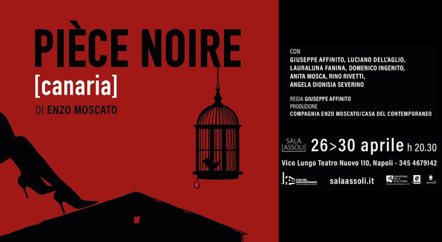 Centro studi teatro napoletano, in scena “Pièce Noir” di Enzo Moscato