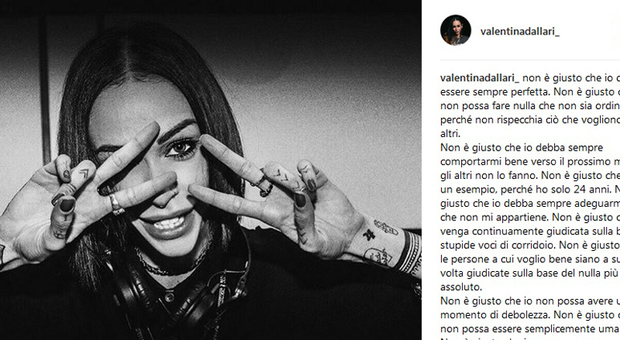 Il post di Valentina Dallari su Instagram