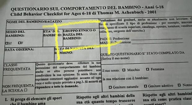 Roma, «Gruppo etnico e razza»: la protesta dei genitori per il test sugli alunni. La preside: non accadrà più