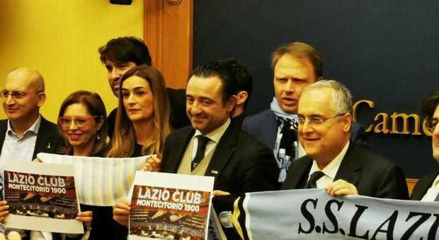 Nasce il Lazio Club Montecitorio, Lotito e Trancassini: «Amore e passione biancoceleste, oltre la politica»