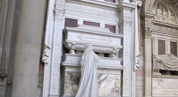 A 150 anni dalla morte di Rossini, martedì 13 novembre concerto a Santa Croce a Firenze davanti al monumento funebre