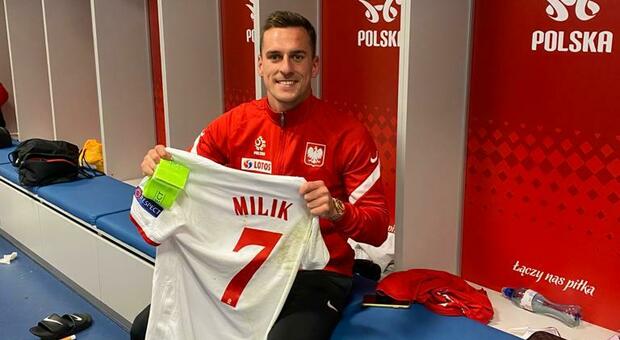 Milik sorride solo con la Polonia: «Che bello esserne il capitano»