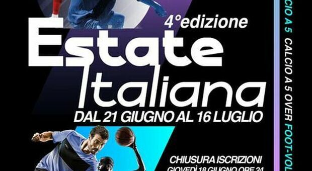 Scatta Estate Italiana al Gudini, ecco i gironi di calcio a 5, torneotto e beach volley