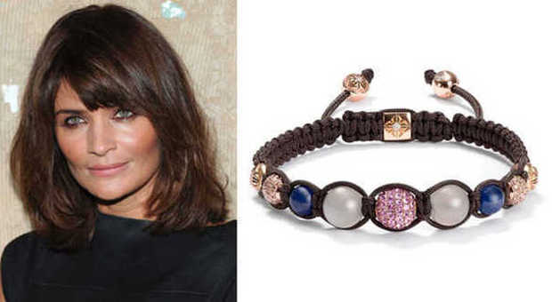 Helena Christensen personalizza il bracciale Shamballa Jewels