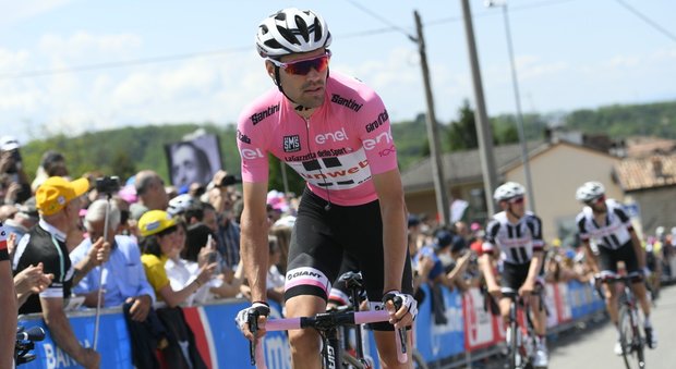Dumoulin vince sulla cima Pantani Battuti Zakarin, Quintana e Nibali