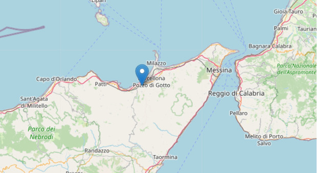Terremoto vicino Messina, scossa magnitudo 3.4 poco prima delle 8