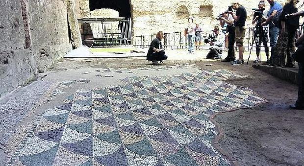Terme di Caracalla, il mosaico torna a risplendere grazie al restyling
