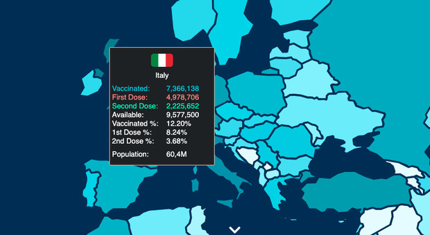 Covid, una mappa mondiale delle vaccinazioni in tempo reale: nel team anche uno studente italiano