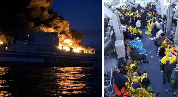 Incendio sul traghetto, i passeggeri: «Fiamme altissime, eravamo nel panico». A bordo anche bambini
