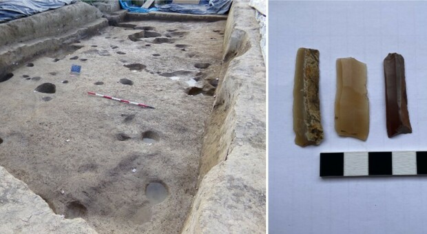 La foto dell'area scavi e dei reperti di selce sono per gentile concessione della Soprintendenza Archeologica, Belle Arti e Paesaggio per l'area metropolitana di Venezia e le province di Belluno, Padova e Treviso