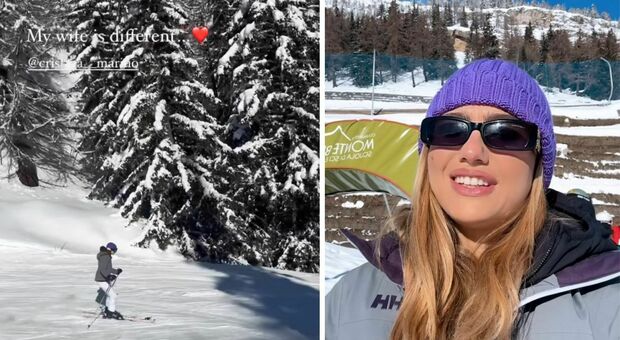 Luca Argentero, vacanza sulla neve con la moglie Cristina Marino: la prima volta della piccola Nina