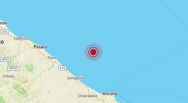 Terremoto Marche, scossa 3.3 a largo di Ancona