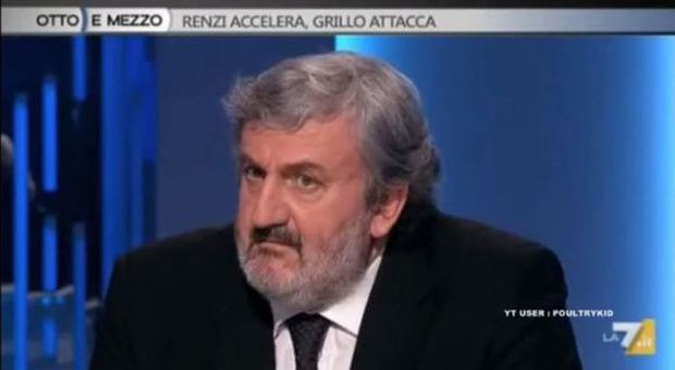 Il sindaco di Bari Michele Emiliano ieri in tv