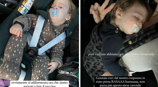 Ludovica Valli, febbre post vaccino per la piccola Anastasia e lo sfogo sui social