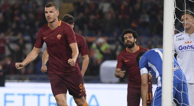 Roma-Empoli 2-0: magico Dzeko segna due gol ed entra nella storia giallorossa