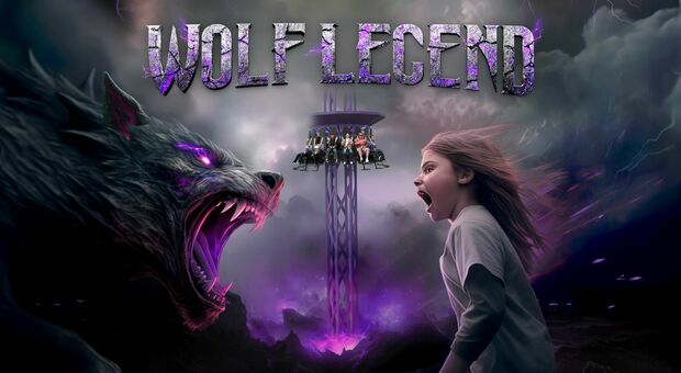 Gardaland, arriva “Wolf Legend”: la nuova ed emozionante Drop and Twist Tower pronta a giugno