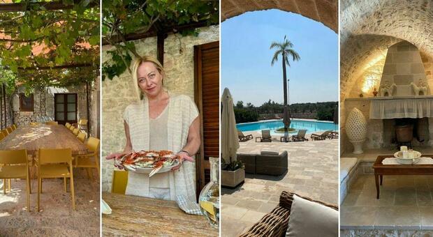 immagine Meloni, relax in masseria a Ceglie Massapica: riforme, conti e migranti tra i compiti per le vacanze